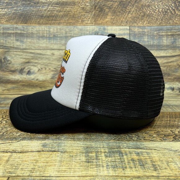 Vintage Inspired Scotch Cassette Unisex Trucker Hat Black Throwback Ad Ball Cap - Picture 4 of 8